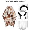 BZAXXQI Cow Print Hair Cutting Cape,Barber Cape Unisex Hair Cutting Cape Hair Cutting Accessories 66x55 Inch view 4