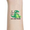 Customized Tattoos for Children,Emergency Contact for Kids Safety Stickers with Phone Number Dinosaur 22 inches 30pcs view 1