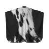 BZAXXQI Black Cow Animal Print Cowhide Hair Cutting Cape,Barber Cape Unisex Hair Cutting Cape Hair Cutting Accessories 66x55 Inch view 2