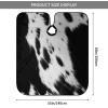 BZAXXQI Black Cow Animal Print Cowhide Hair Cutting Cape,Barber Cape Unisex Hair Cutting Cape Hair Cutting Accessories 66x55 Inch view 3