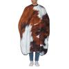 BZAXXQI Brown Cowhide Animal Hair Cutting Cape,Barber Cape Unisex Hair Cutting Cape Hair Cutting Accessories 66x55 Inch view 1