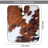 BZAXXQI Brown Cowhide Animal Hair Cutting Cape,Barber Cape Unisex Hair Cutting Cape Hair Cutting Accessories 66x55 Inch view 3