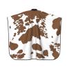 BZAXXQI Brown Cowhide Print Hair Cutting Cape,Barber Cape Unisex Hair Cutting Cape Hair Cutting Accessories 66x55 Inch view 2