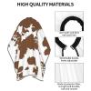 BZAXXQI Brown Cowhide Print Hair Cutting Cape,Barber Cape Unisex Hair Cutting Cape Hair Cutting Accessories 66x55 Inch view 4