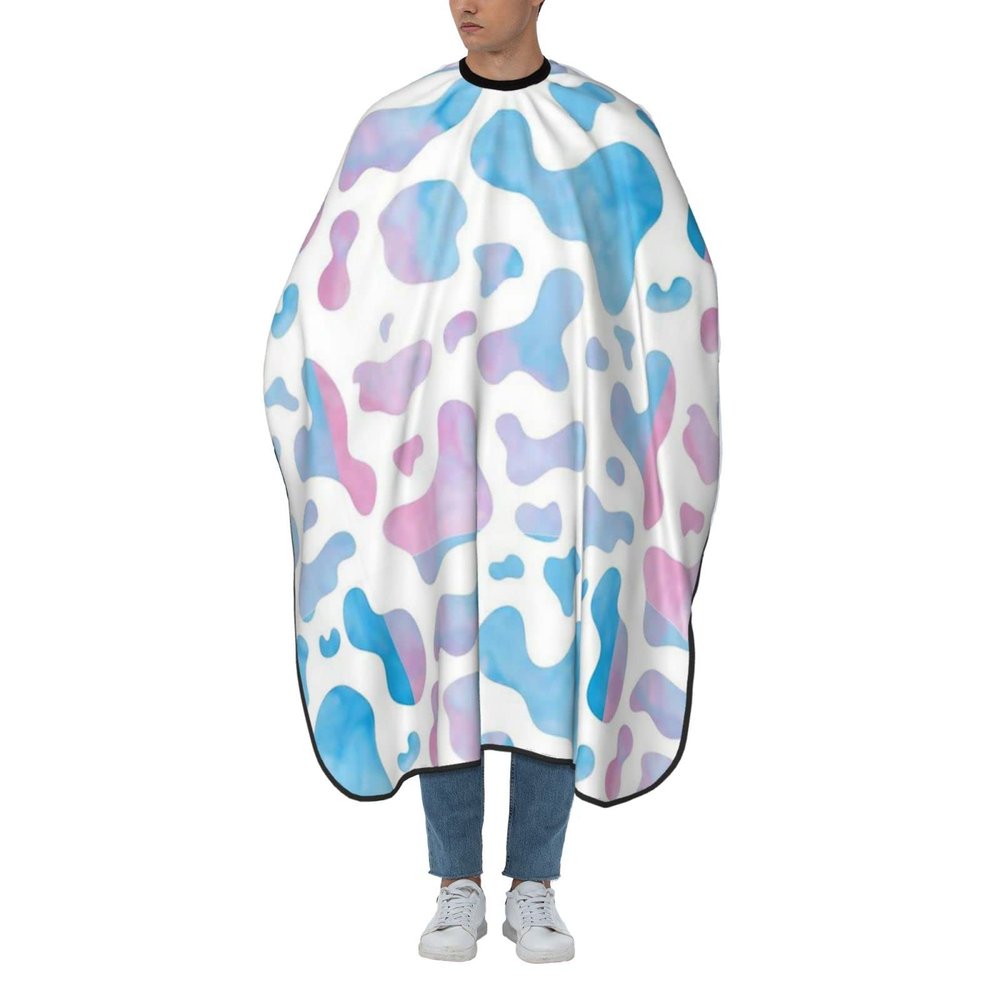 BZAXXQI Colorful Cow Print Hair Cutting Cape,Barber Cape Unisex Hair Cutting Cape Hair Cutting Accessories 66x55 Inch