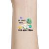 Custom Temporary Tattoos Kids,If Lost Please Call Fake Realistic Tattoos Astranaut Dinosaur 22 inches 30pcs view 1