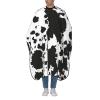 BZAXXQI Black And White Cowhide Animal Hair Cutting Cape,Barber Cape Unisex Hair Cutting Cape Hair Cutting Accessories 66x55 Inch view 1