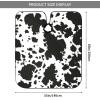 BZAXXQI Black And White Cowhide Animal Hair Cutting Cape,Barber Cape Unisex Hair Cutting Cape Hair Cutting Accessories 66x55 Inch view 3