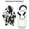 BZAXXQI Black And White Cowhide Animal Hair Cutting Cape,Barber Cape Unisex Hair Cutting Cape Hair Cutting Accessories 66x55 Inch view 4
