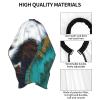 BZAXXQI Gold Green Cow Print Hair Cutting Cape,Barber Cape Unisex Hair Cutting Cape Hair Cutting Accessories 66x55 Inch view 4