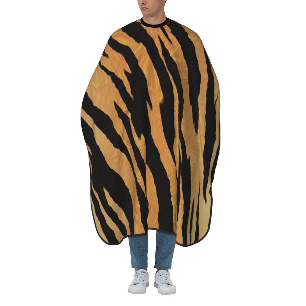 BZAXXQI Tiger Hair Cutting Cape,Barber Cape Unisex Hair Cutting Cape Hair Cutting Accessories 66x55 Inch