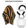 BZAXXQI Tiger Hair Cutting Cape,Barber Cape Unisex Hair Cutting Cape Hair Cutting Accessories 66x55 Inch view 4
