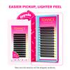 TDANCE YY Lash Extensions Premade Volume Eyelash Fans YY Lashes Matte Black W Lashes Extensions(W-4D-0.07-D,14 mm) view 3
