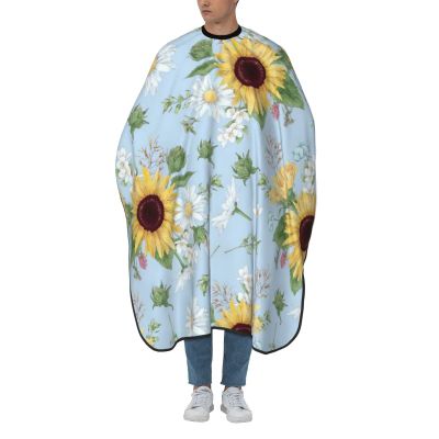 BZAXXQI Sunflower In Blue Hair Cutting Cape,Barber Cape Unisex Hair Cutting Cape Hair Cutting Accessories 66x55 Inch