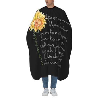 BZAXXQI Sunflower Hippie Hair Cutting Cape,Barber Cape Unisex Hair Cutting Cape Hair Cutting Accessories 66x55 Inch