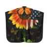 BZAXXQI Sunflower Butterflies American Flag Hair Cutting Cape,Barber Cape Unisex Hair Cutting Cape Hair Cutting Accessories 66x55 Inch view 2