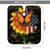 BZAXXQI Sunflower Butterflies American Flag Hair Cutting Cape,Barber Cape Unisex Hair Cutting Cape Hair Cutting Accessories 66x55 Inch view 3