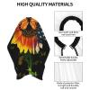 BZAXXQI Sunflower Butterflies American Flag Hair Cutting Cape,Barber Cape Unisex Hair Cutting Cape Hair Cutting Accessories 66x55 Inch view 4
