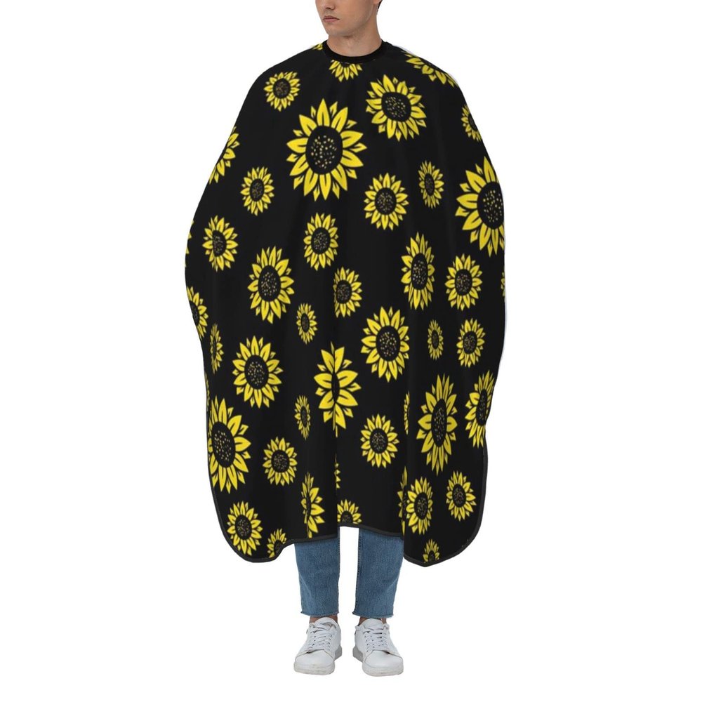 BZAXXQI Cute Sunflowers Hair Cutting Cape,Barber Cape Unisex Hair Cutting Cape Hair Cutting Accessories 66x55 Inch
