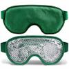 Cooling Eye Mask with Gel Bead, Reusable Cold Compress Ice Pack Sleeping Eye Cooling Pads for After Eyelid Surgery, Puffiness, Puffy Eyes, Headache, Migraine Relief(Dark Green) view 1