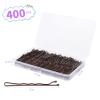 400Pcs Bobby Pins Brown, Cyluer Bobby Pin, 2 Inch Premium Bobby Pins Secure Hold & Pain Free For Women Girls and Kids, Invisible Wave Hair Pins Bulk With Storage Case, Suitable For Various Hairstyles view 2