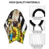 BZAXXQI Flag Cow With Sunflower Butterfly Hair Cutting Cape,Barber Cape Unisex Hair Cutting Cape Hair Cutting Accessories 66x55 Inch view 4