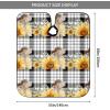 BZAXXQI Sunflowers And Bird Black And White Plaid Hair Cutting Cape,Barber Cape Unisex Hair Cutting Cape Hair Cutting Accessories 66x55 Inch view 3