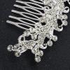Brihasory Crystal Bride Wedding Hair Comb Silver Rhinestone Bridal Hair Accessories for Bride Party Prom Head Pieces Flower Hair Sides Elegant Hair Clips for Women and Girls Bridesmaids Gifts view 4