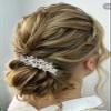 Brihasory Silver Bride Wedding Hair Comb Crystal Rhinestone Bridal Hair Accessories Party Prom Head Pieces Flower Hair Sides Elegant Hair Clips for Women and Girls Bridesmaids Gifts view 1
