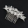Brihasory Silver Bride Wedding Hair Comb Crystal Rhinestone Bridal Hair Accessories Party Prom Head Pieces Flower Hair Sides Elegant Hair Clips for Women and Girls Bridesmaids Gifts view 2
