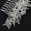 Brihasory Silver Bride Wedding Hair Comb Crystal Rhinestone Bridal Hair Accessories Party Prom Head Pieces Flower Hair Sides Elegant Hair Clips for Women and Girls Bridesmaids Gifts view 4