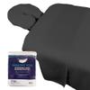 Healthy You Microfiber Massage Spa Table Sheets 3pc Set - Wrinkle-Resistant, Includes Flat, Fitted Sheet and Massage Face Rest Cover (Gray) view 1