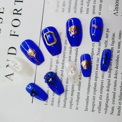 Fake Acrylic Luxury Press On Nails (Z)