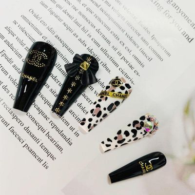 Fake Acrylic Luxury Press On Nails (K)