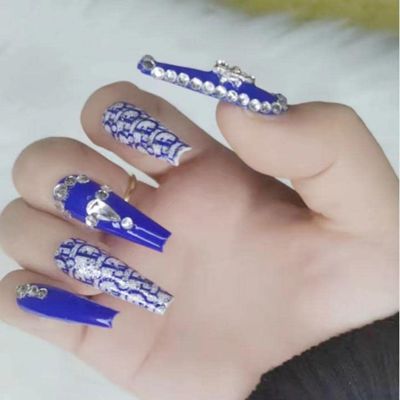 Fake Acrylic Luxury Press On Nails (U)