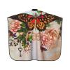 BZAXXQI Rose With Butterfly Hair Cutting Cape,Barber Cape Unisex Hair Cutting Cape Hair Cutting Accessories 66x55 Inch view 2