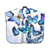 BZAXXQI Blue Butterfly Hair Cutting Cape,Barber Cape Unisex Hair Cutting Cape Hair Cutting Accessories 66x55 Inch view 2