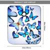 BZAXXQI Blue Butterfly Hair Cutting Cape,Barber Cape Unisex Hair Cutting Cape Hair Cutting Accessories 66x55 Inch view 3