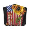 BZAXXQI Sunflower Monarch Butterflies American Flag Hair Cutting Cape,Barber Cape Unisex Hair Cutting Cape Hair Cutting Accessories 66x55 Inch view 2