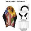 BZAXXQI Sunflower Monarch Butterflies American Flag Hair Cutting Cape,Barber Cape Unisex Hair Cutting Cape Hair Cutting Accessories 66x55 Inch view 4