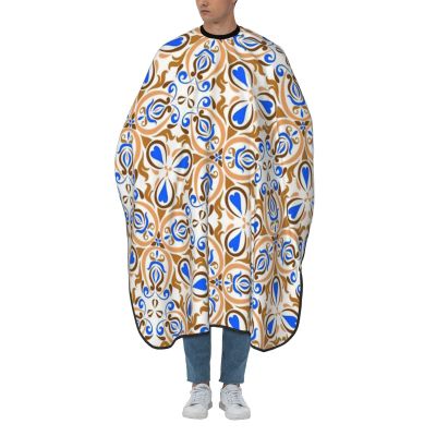 BZAXXQI Blue Boho Hair Cutting Cape,Barber Cape Unisex Hair Cutting Cape Hair Cutting Accessories 66x55 Inch