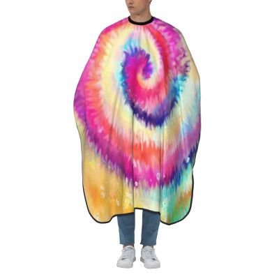 BZAXXQI Tie Dye Hair Cutting Cape,Barber Cape Unisex Hair Cutting Cape Hair Cutting Accessories 66x55 Inch