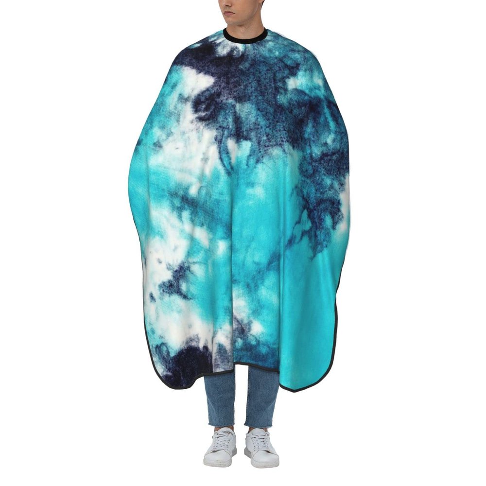 BZAXXQI Tie Dye Hair Cutting Cape,Barber Cape Unisex Hair Cutting Cape Hair Cutting Accessories 66x55 Inch