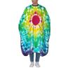 BZAXXQI Green And Red Star Tie Dye Hair Cutting Cape,Barber Cape Unisex Hair Cutting Cape Hair Cutting Accessories 66x55 Inch view 1