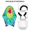 BZAXXQI Green And Red Star Tie Dye Hair Cutting Cape,Barber Cape Unisex Hair Cutting Cape Hair Cutting Accessories 66x55 Inch view 4