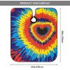 BZAXXQI Heart Tie Dye Hair Cutting Cape,Barber Cape Unisex Hair Cutting Cape Hair Cutting Accessories 66x55 Inch view 3