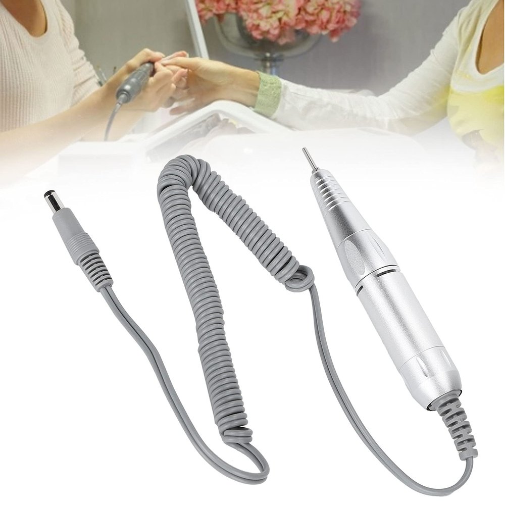 Haosie Electric Nail Art Drill Handpiece, 35000rpm Professional Nail Drill Handle, Portable Electric Nail File for Electric Manicure Polisher Machine