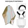 BZAXXQI Pink Blue Gold Bohemian Hair Cutting Cape,Barber Cape Unisex Hair Cutting Cape Hair Cutting Accessories 66x55 Inch view 4