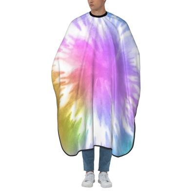 BZAXXQI Tie Dye Hair Cutting Cape,Barber Cape Unisex Hair Cutting Cape Hair Cutting Accessories 66x55 Inch