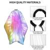 BZAXXQI Tie Dye Hair Cutting Cape,Barber Cape Unisex Hair Cutting Cape Hair Cutting Accessories 66x55 Inch view 4